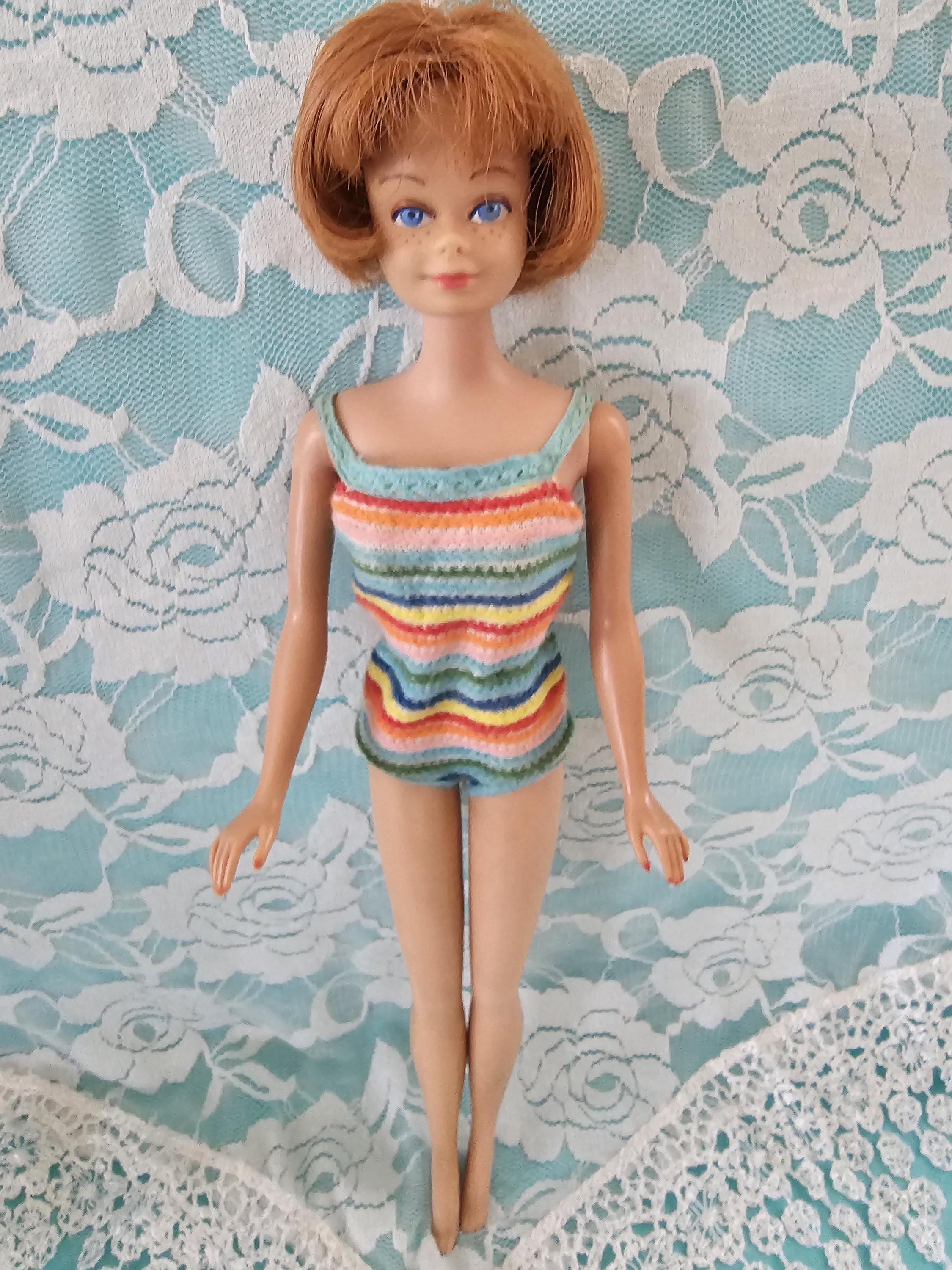 Vintage RARE Bend Leg American Girl Barbie Midge Doll, 1965 
