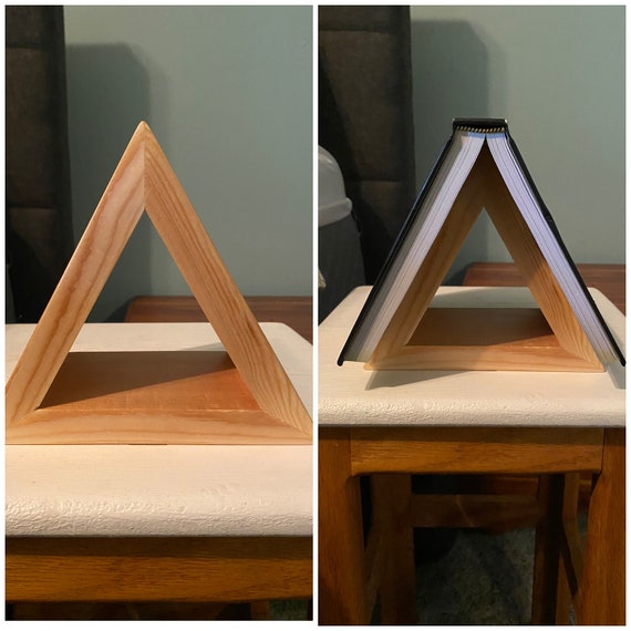 Triangle Book Stand / Book Holder / Bookmark Etsy