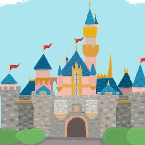 Dornröschen Schloss Disneyland Print