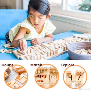 Our ten frames feature circle holes for odd numbers and square holes for even number learning. This allows children to notice patterns between the odd numbers and how they differentiate from even numbers. Helpful for subitizing.