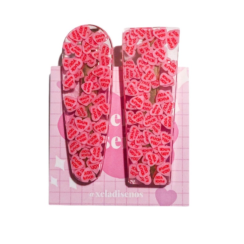 Chunky Fuck You Hair Clips