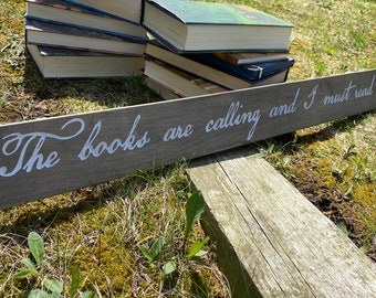 Books Are Calling | Library Sign | Book Lover