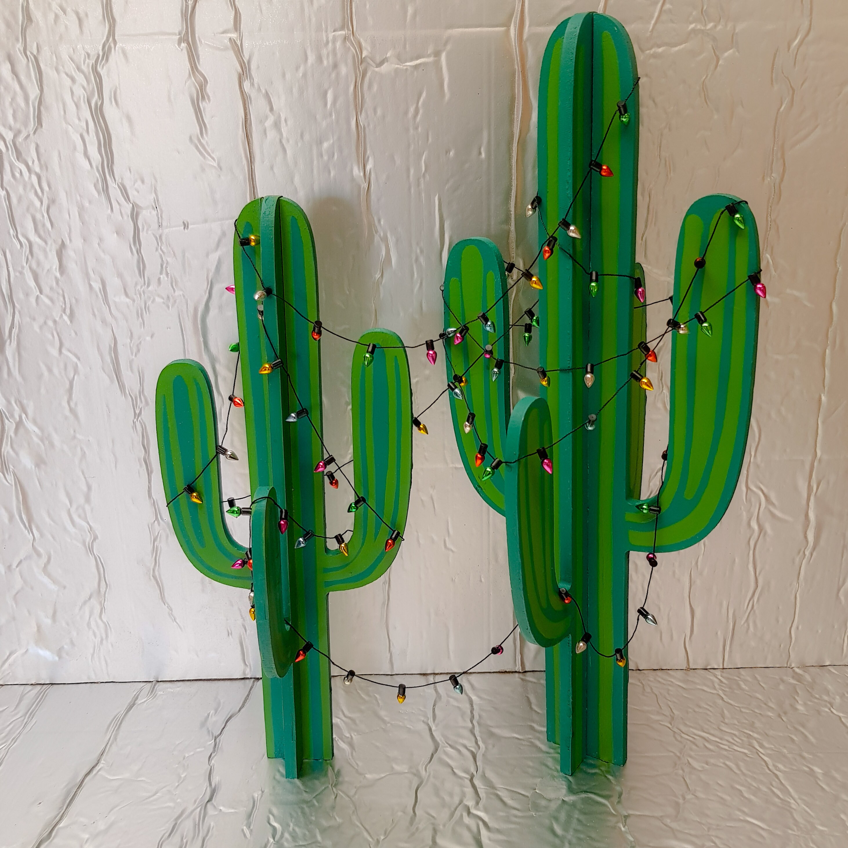 3D Wooden Cactus freestanding shape / Paint Your Own MDF or Etsy