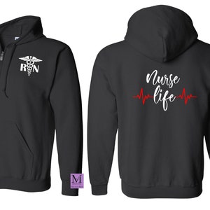 Nurse Life Zip Up Jacket, Nurse Sweatshirt, ER Sweatshirt, Nurse Zip Up Sweatshirt, Zip Up Jacket Sweatshirt Hoodie, Emergency Department