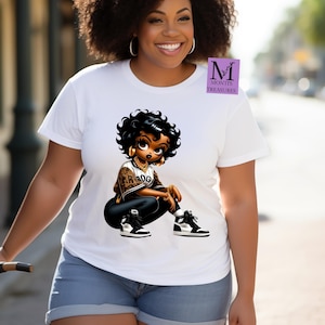 Betty Boop Shirt T-shirt, Melanin Betty Boop, Black Betty Boop