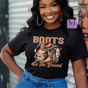 Shirt-T-shirt Boots On The Ground, Where Them Fans At Shirt, County Line Dance, Girl Grab Your Fans Shirt-T-shirt