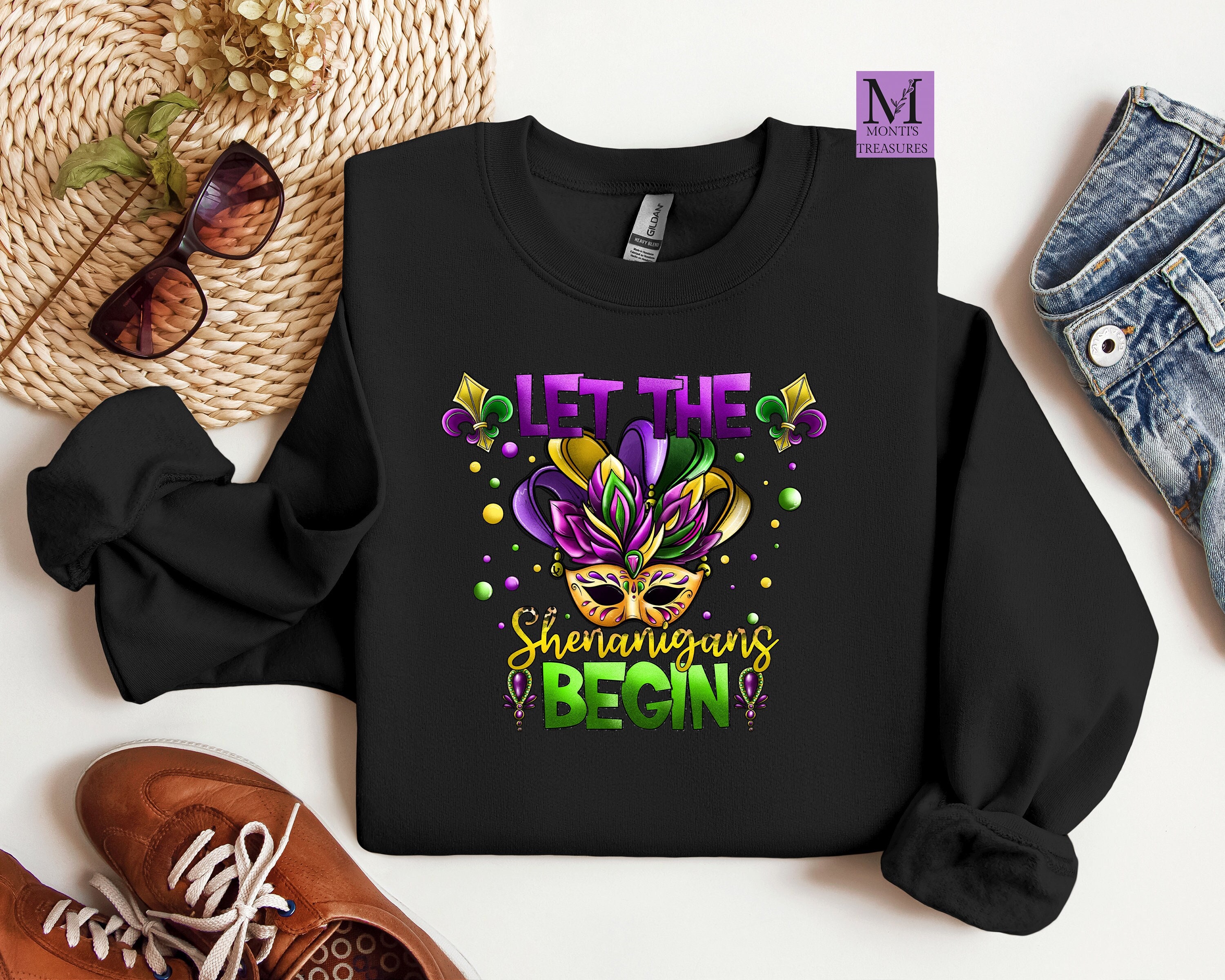 The Shenanigan Begin Mardi Gras Sweatshirt, Fat Tuesday and Mardi
