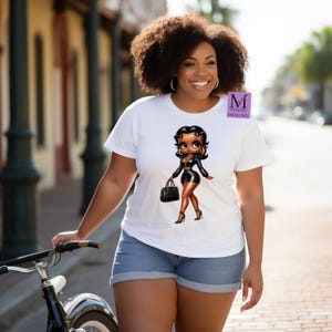 Betty Boop Shirt T-shirt, Melanin Betty Boop, Black Betty Boop, Cute Betty Boop