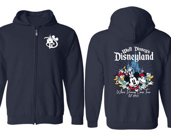 Mickey and Friends Full Zip Up Hoodie, Disney Sweatshirt, Disney Kids Zip Up Hoodie, Kids Hoodies, Walt Disney Hoodies, Family Hoodies