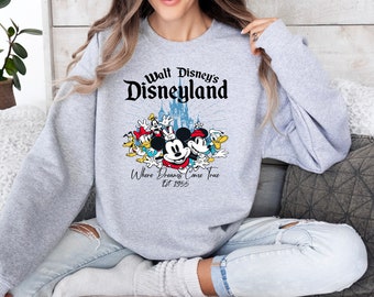 Sudadera Mickey y sus amigos, sudadera Disney, sudadera Disneyland, sudadera, sudadera de vacaciones de Disney, sudadera Walt Disney