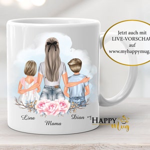 Mom mug, mom kids mug, mom baby mug, family mug, personalized mug, mom gift mug, girlfriend mug, aunt mug