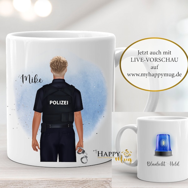 Polizei Tasse, Polizist Tasse, Personalisierte Tasse, Polizistin Tasse, Spruch Tasse, Name Tasse, Geschenk Tasse, Geschenkidee Polizist