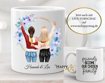 Freundin Tasse, Beste Freundin Tasse, Schwester Tasse, Freundin Geschenk, Beste Freundin Tasse, Personalisierte Freundin Tasse