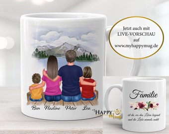 Families Mug, Family Mug, Mother Father Child Kids Mug, Kids Mug, Couple Mug, Personalized Mug, Family Gift