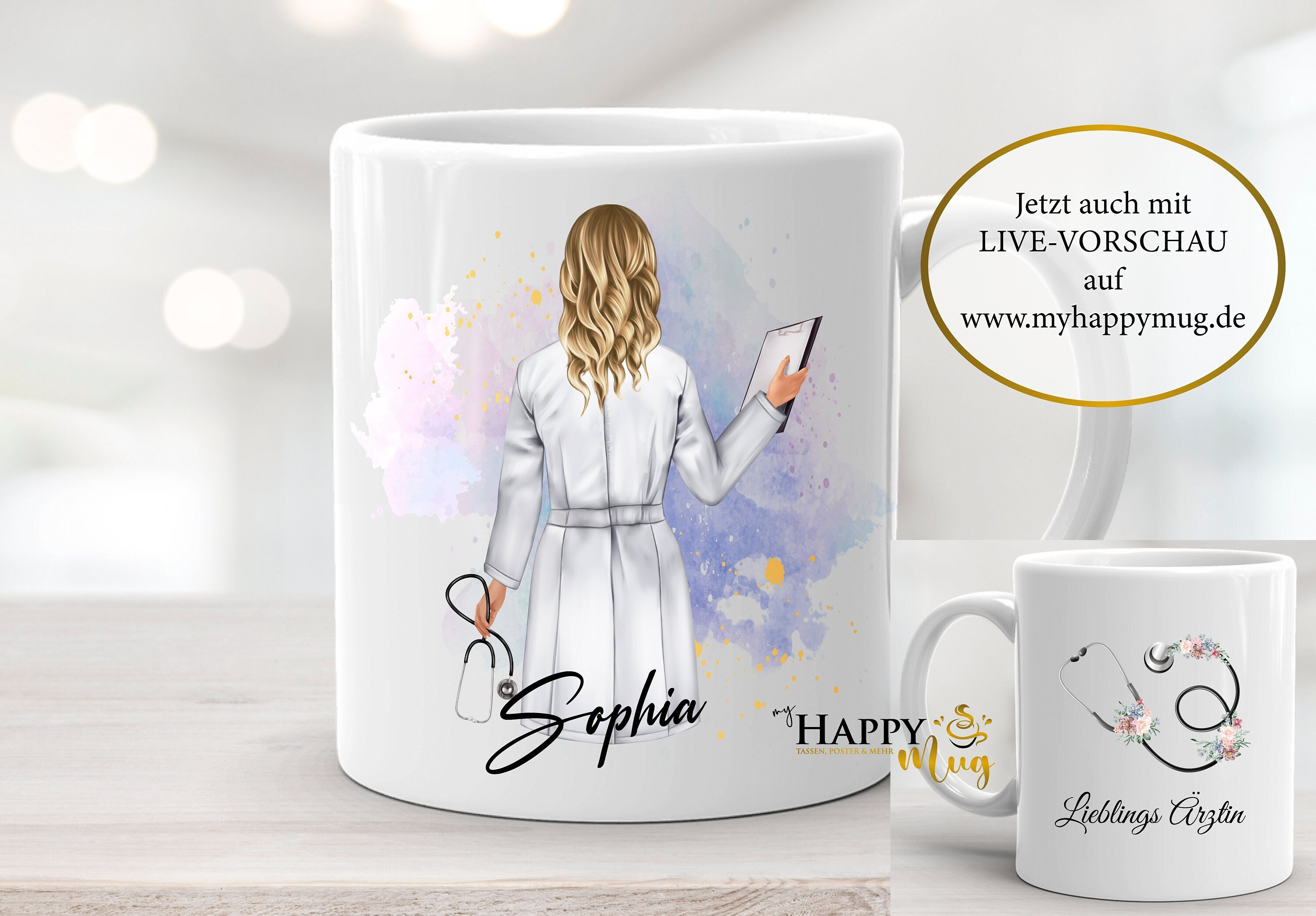 Personalisierte Tasse | Ärztin Arzt Geschenk | Doktor Geschenk Tasse