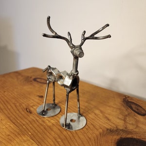 welded metal deer