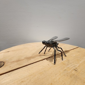 The fly. Metal art custom welded sculpture artwork