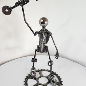 Unlocking Life key sculpture, welded artwork