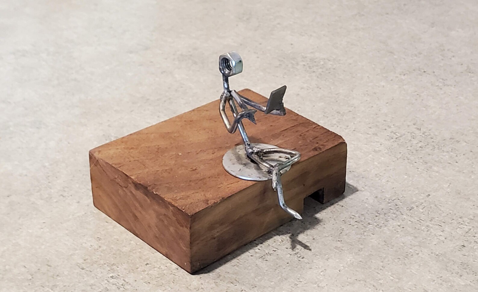 Metal art sculpture welded writing art steel writing figure Etsy