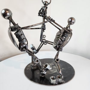 Unlocking Life, Power Struggle, welded sculpture build