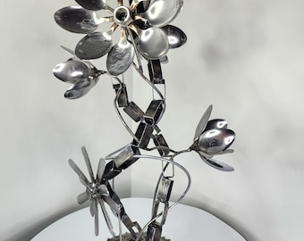 Flower Sculpture welded artwork