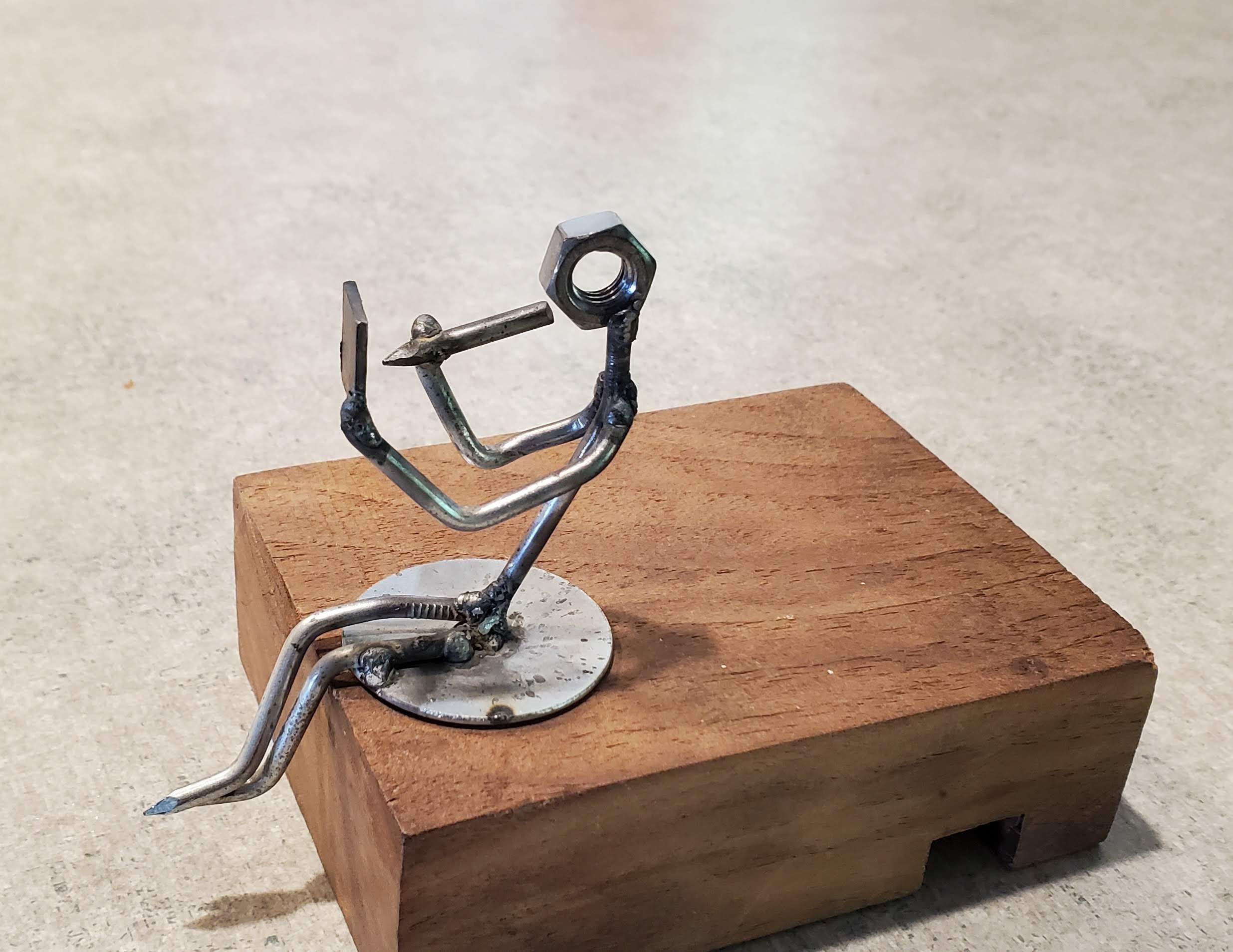 Metal Art Journal Writing Sculpture, Welded Figurine - Etsy