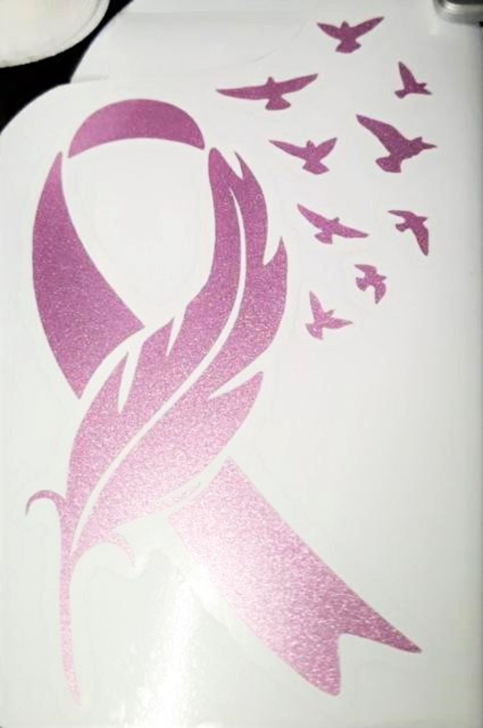 Breast Cancer Ribbon Car Sticker Window Sticker Decal Etsy