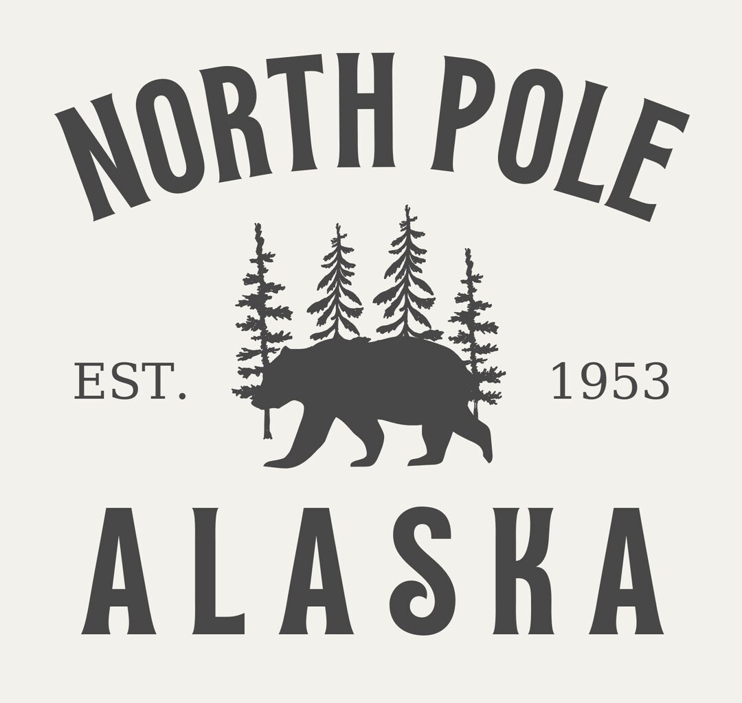 North Pole Alaska Embroidery PES File Etsy