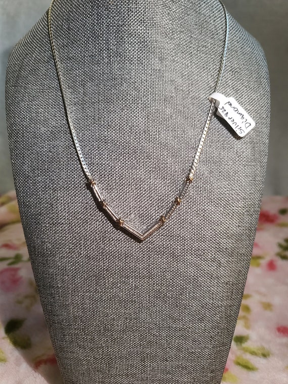 diamond necklace, silver925 - image 2