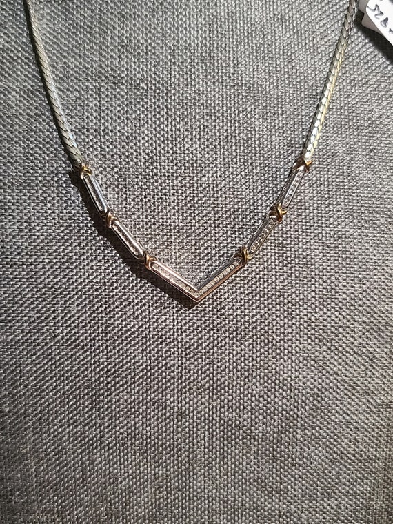diamond necklace, silver925 - image 1