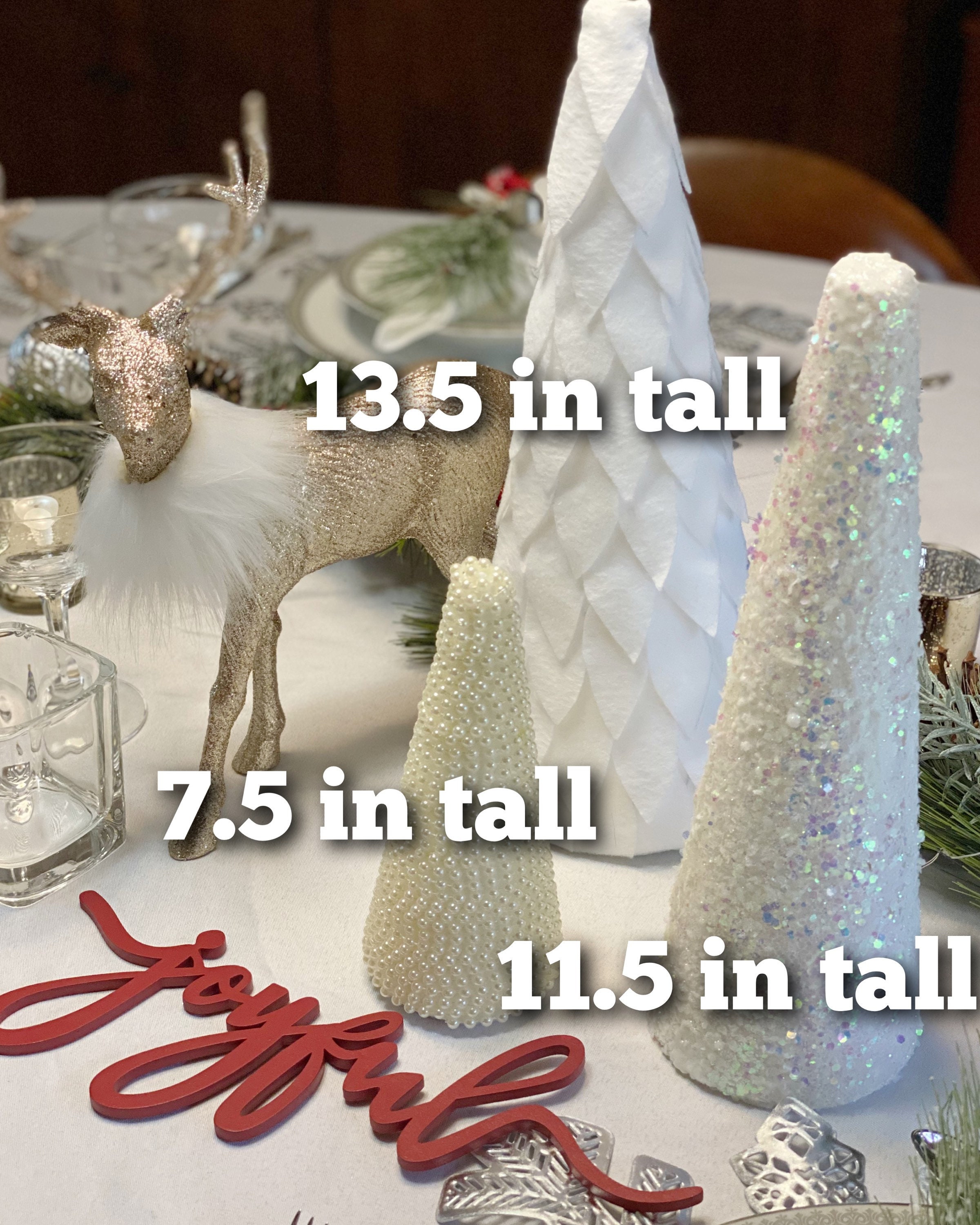 Whimsical Winter Trees set of 3 - Etsy