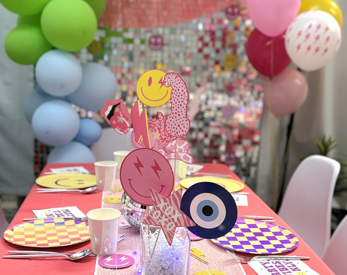 All Smiles Preppy Party Box Tablescape