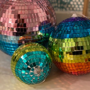 Colorful Disco Balls Assorted Sizes and Colors Stunning, Glam, Home or Office Décor, Party Décor, Events image 7
