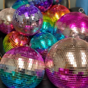 Colorful Disco Balls- Assorted Sizes and Colors! Stunning, Glam, Home or Office Décor, Party Décor, Events