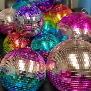 Colorful Disco Balls Assorted Sizes and Colors Stunning, Glam, Home or Office Décor, Party Décor, Events image 1