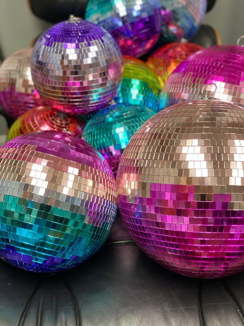 Colorful Disco Balls Assorted Sizes and Colors Stunning, Glam, Home or Office Décor, Party Décor, Events image 8