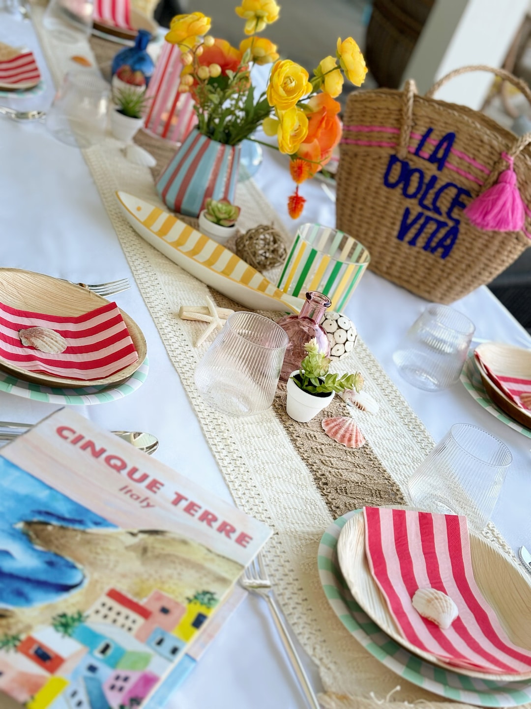 La Dolce Vita Tablescape- Party Box - Italian Coastal Dreamy- Dinner ...