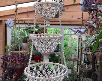 Macramé 3-Tier Hanging Basket