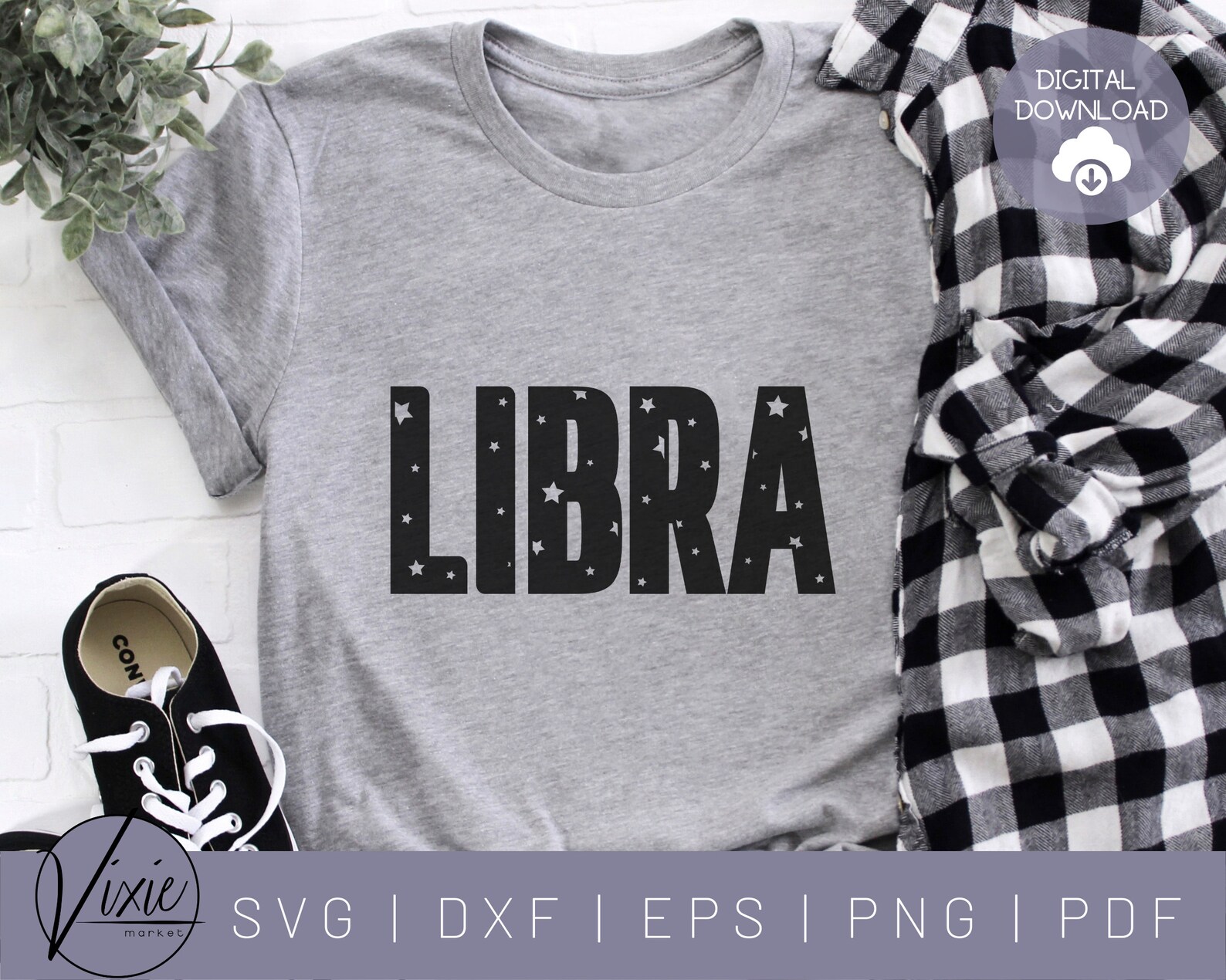 Libra SVG Star SVG September Birthday Svg October | Etsy