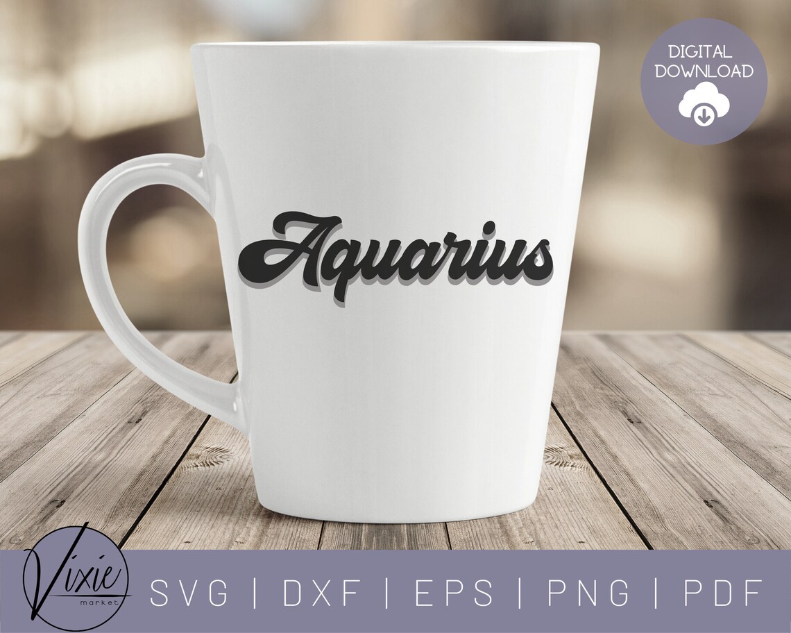 Download Aquarius SVG January Birthday Svg February Birthday Svg | Etsy