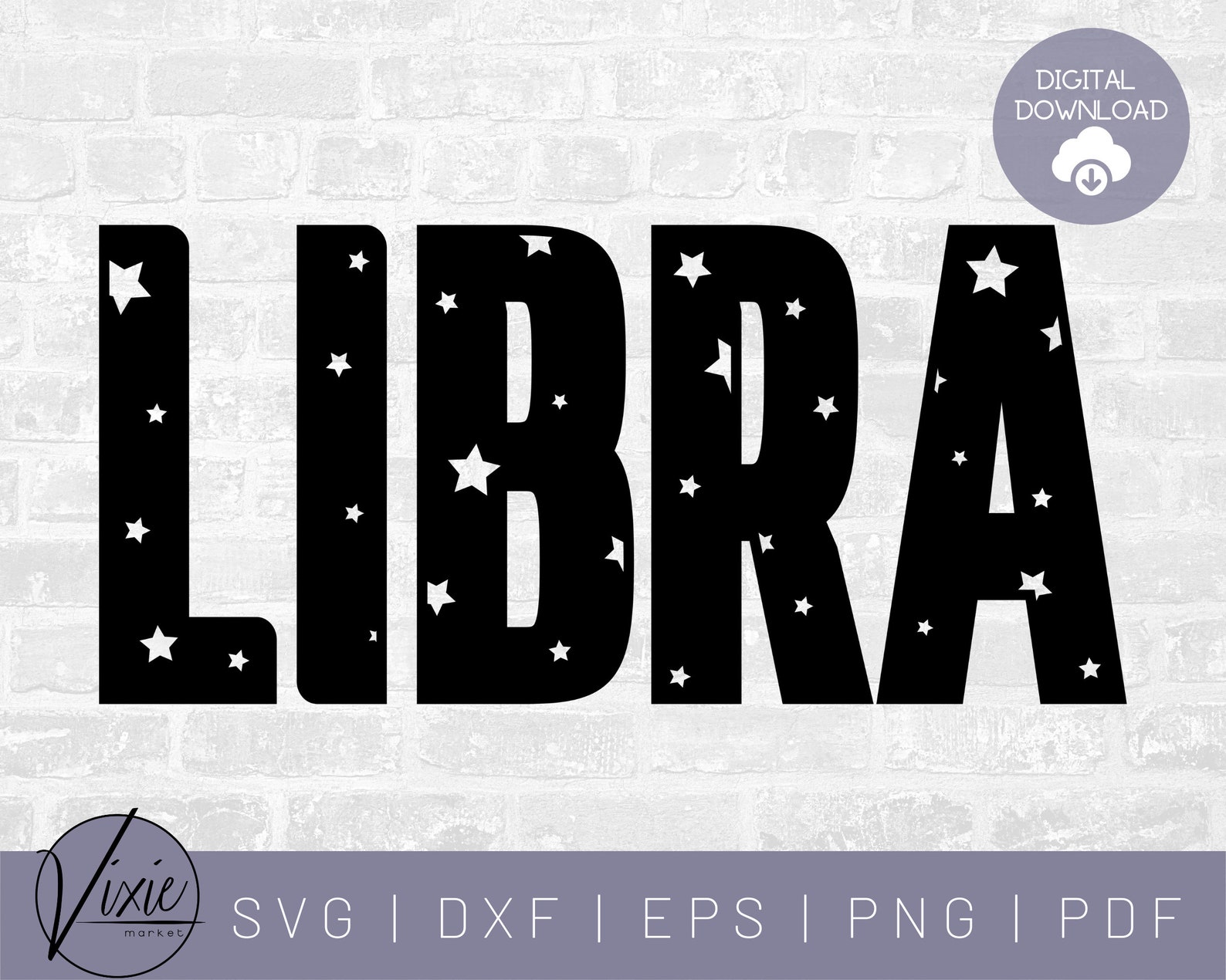 Download Libra SVG Star SVG September Birthday Svg October | Etsy