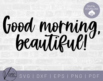 GOOD Morning SVG PNG Instant Digital Download Clipart Vector Outline ...