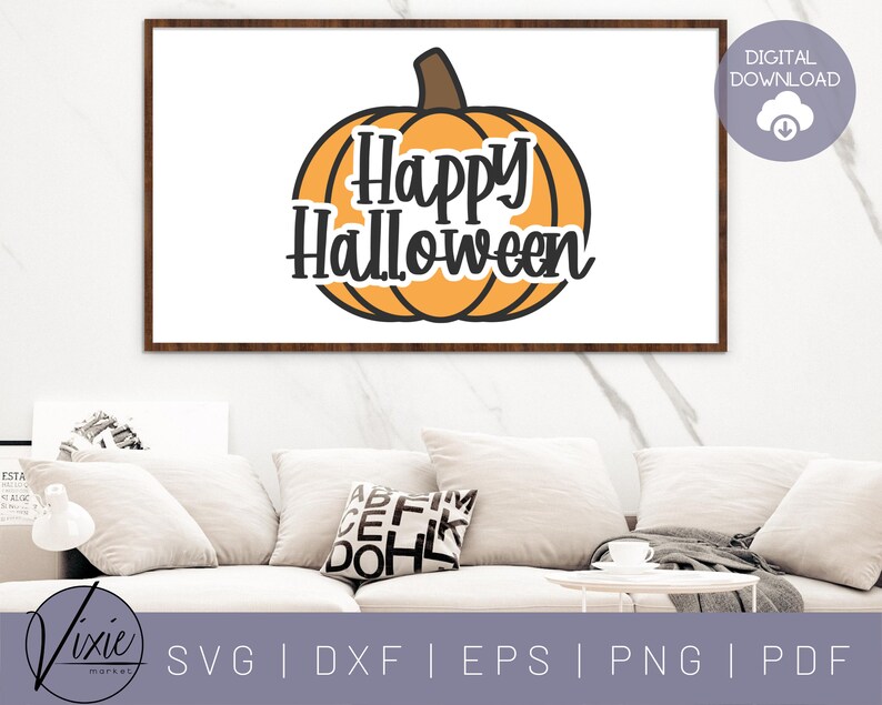 Download Happy Halloween Pumpkin SVG Commercial Use Instant | Etsy