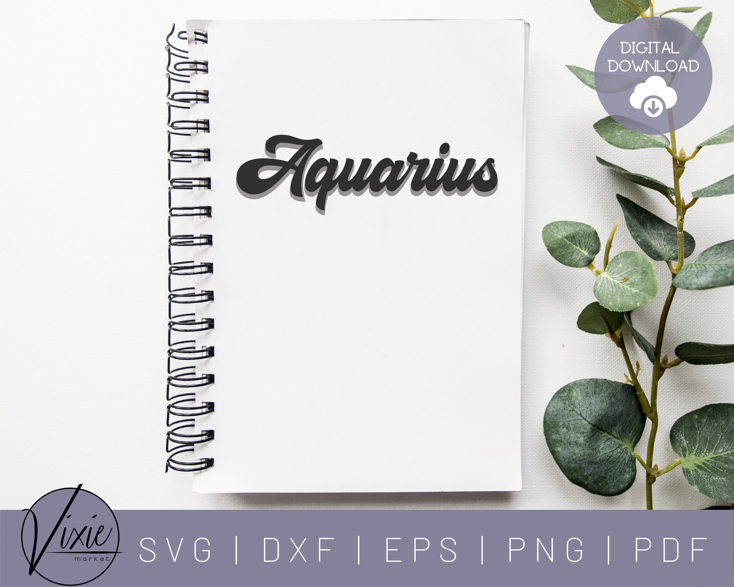 Download Aquarius SVG January Birthday Svg February Birthday Svg | Etsy