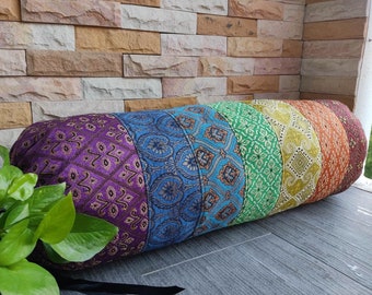 Bezug für Nackenrolle | Zylindrische Bolster Cover |Stützrolle | Yin Yoga Nackenrolle | Langer dekorativer Kissenbezug