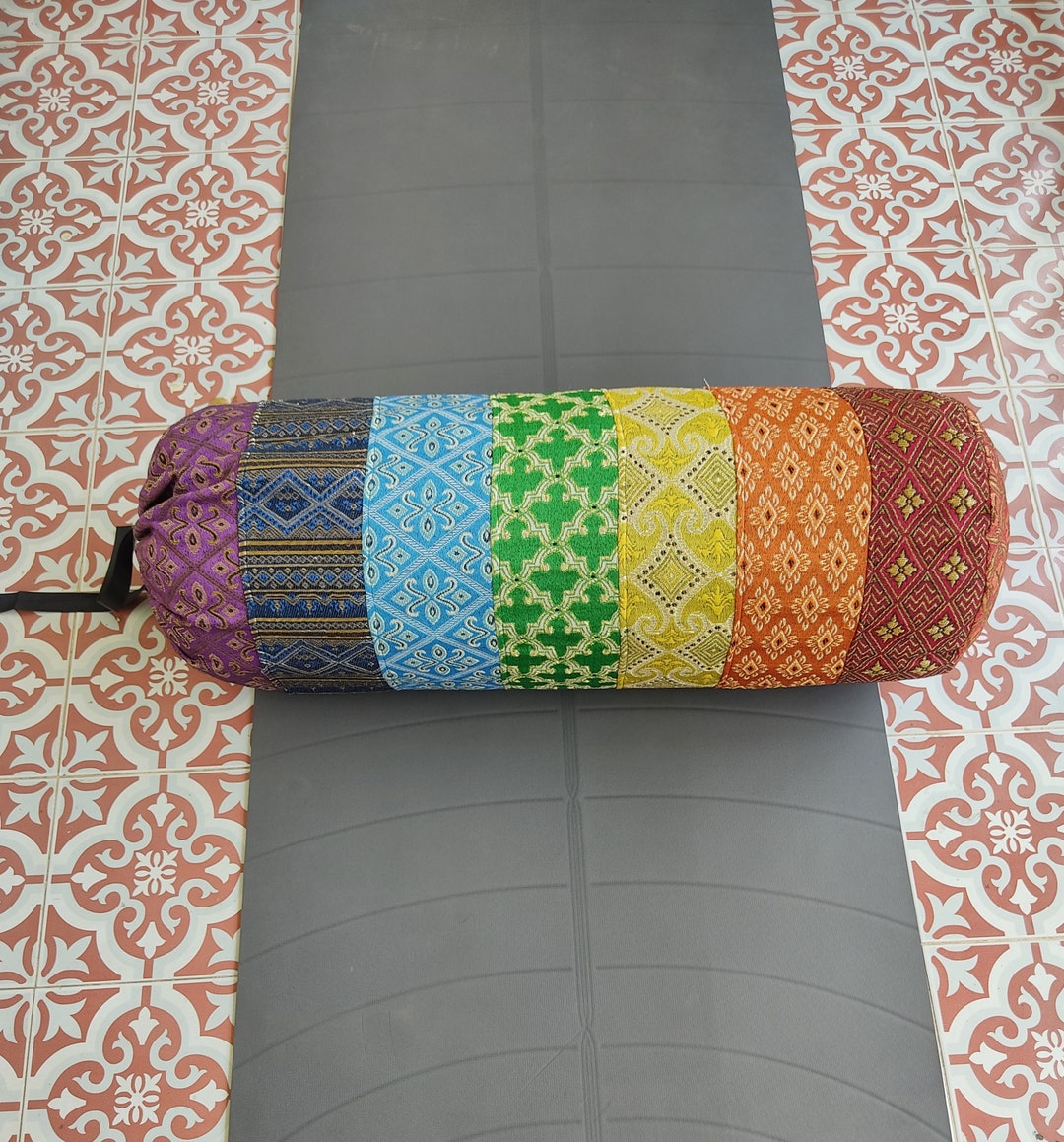 Yoga Bolster Round Yoga Bolster Cover Supportive Bolster Etsy