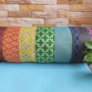 Yoga Bolster Cover | Round Yoga Bolster | Supportive Bolster | Yin Yoga Bolster Pillow | Body Pillow Cover | Long Decorative Cushion Cover