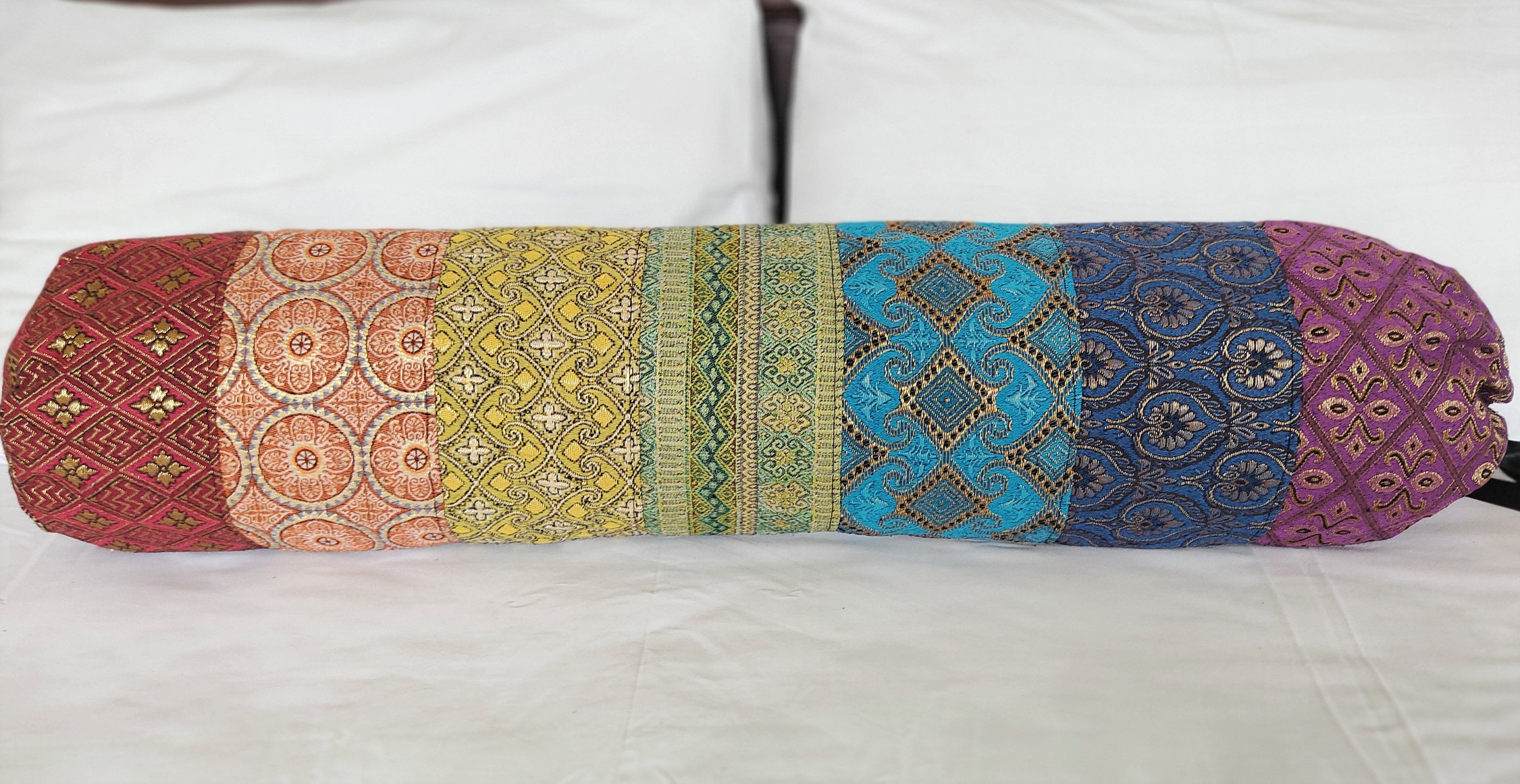 Long Bolster Pillow for Bed Bolster Cover Colorful Round Etsy