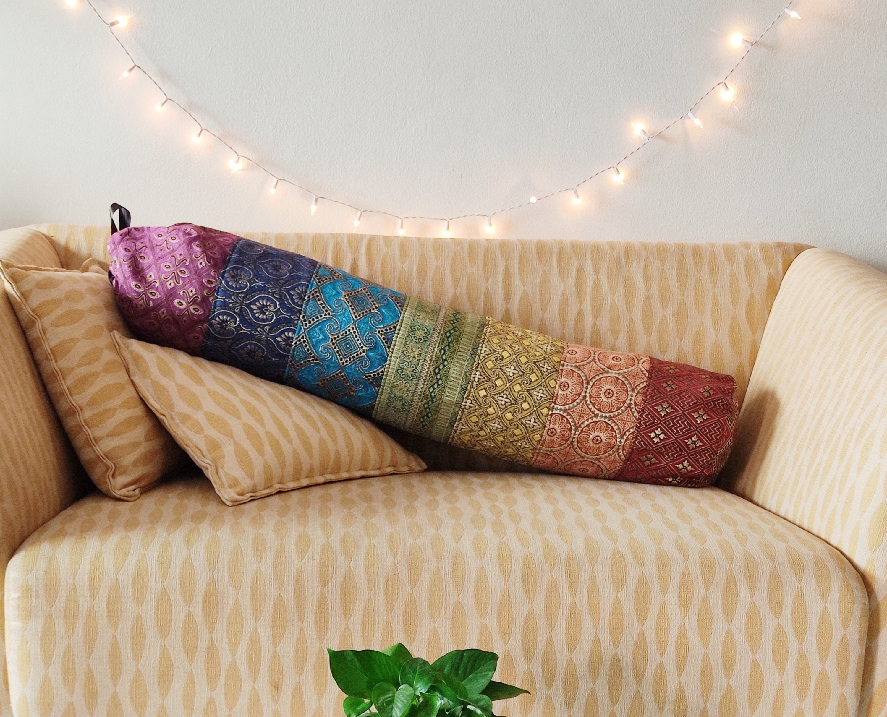 Long Bolster Pillow for Bed Bolster Cover Colorful Round Etsy