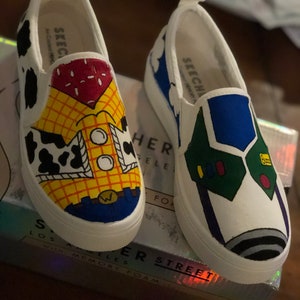 Toy Story Hand Painted Shoes | Toy story | Toy Story Theme | Birthday | Woody | Buzz | Hand Painted | Disney